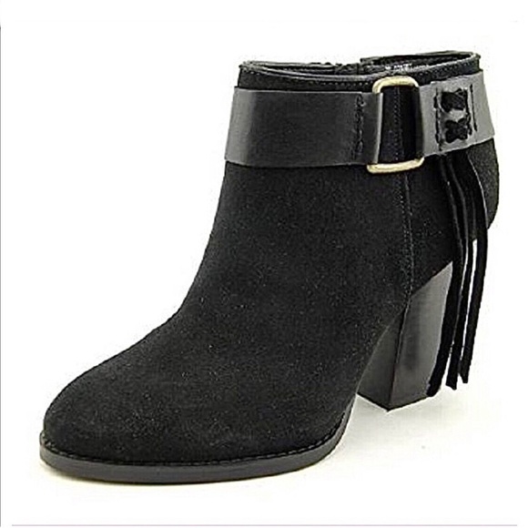 Kensie Massey Tassel Suede Booties - Picture 1 of 14